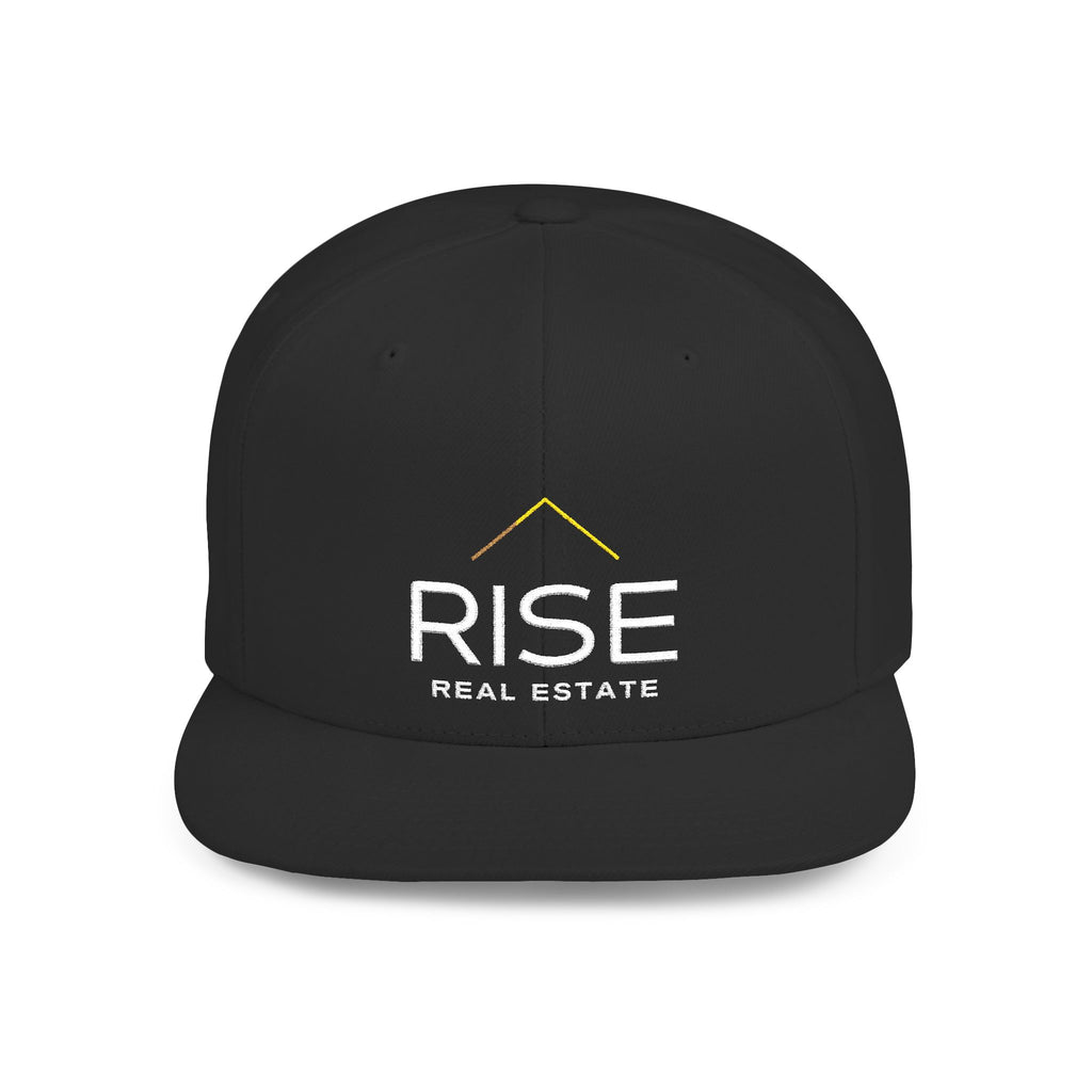 Flat Bill Snapback - Black