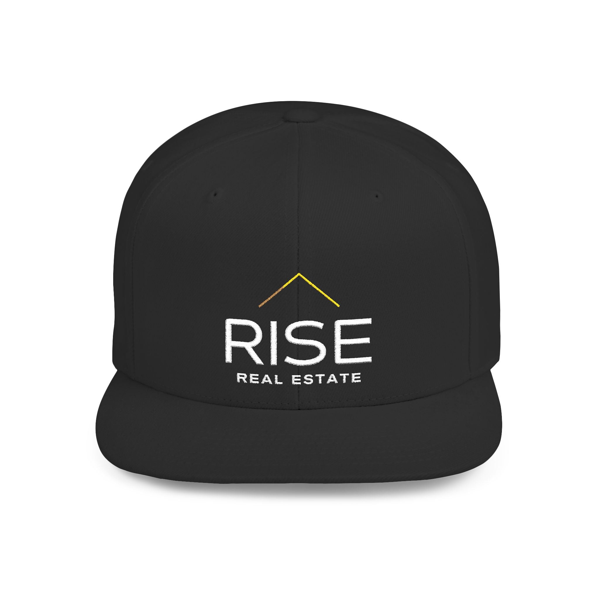 Flat Bill Snapback - Black