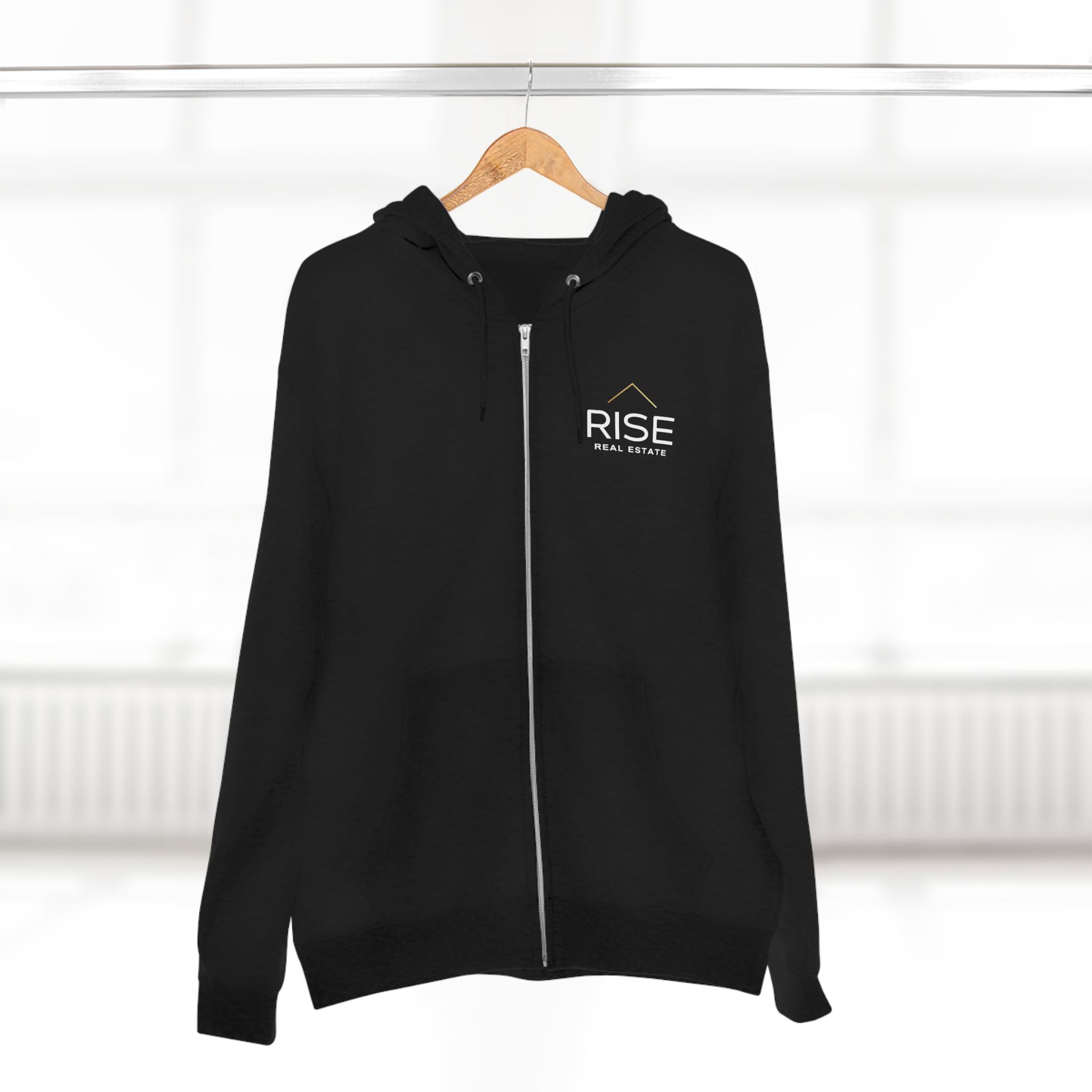 Unisex Zip Hoodie - Black
