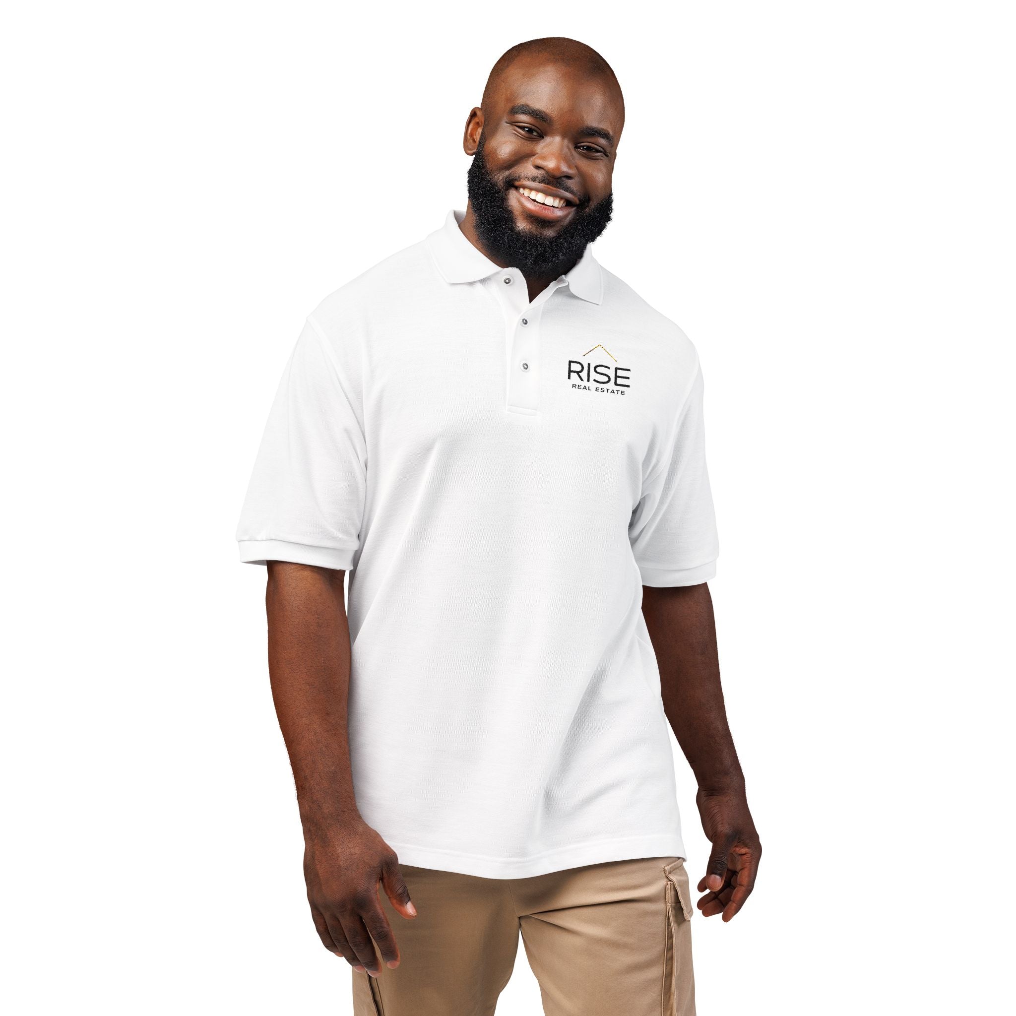 Unisex Polo Shirt (Embroidery) - White