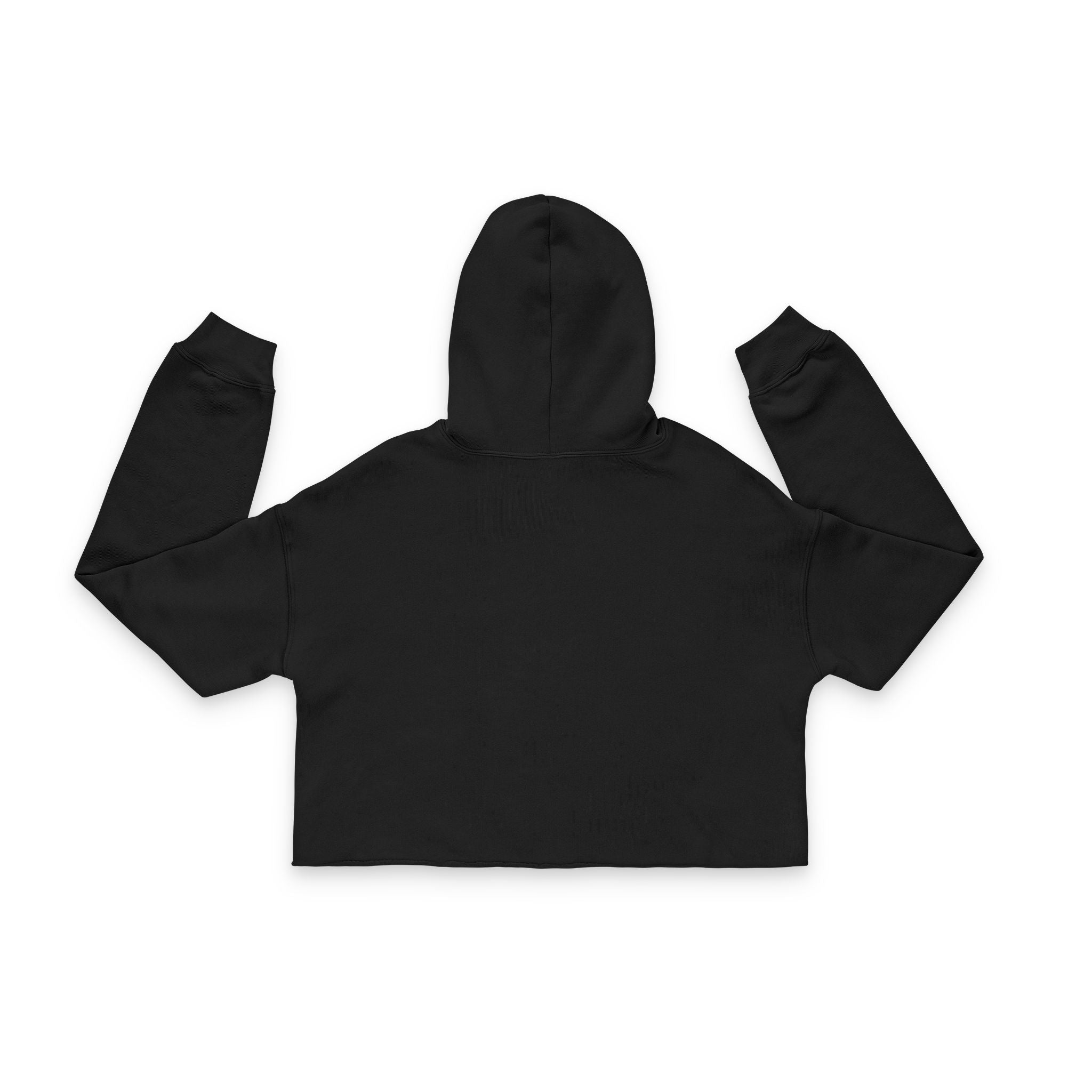 Women's Cropped Hoodie - Black