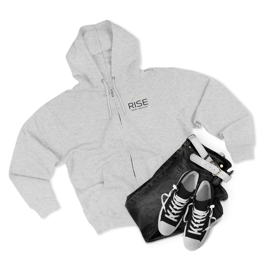 Unisex Zip Hoodie - Heather Grey