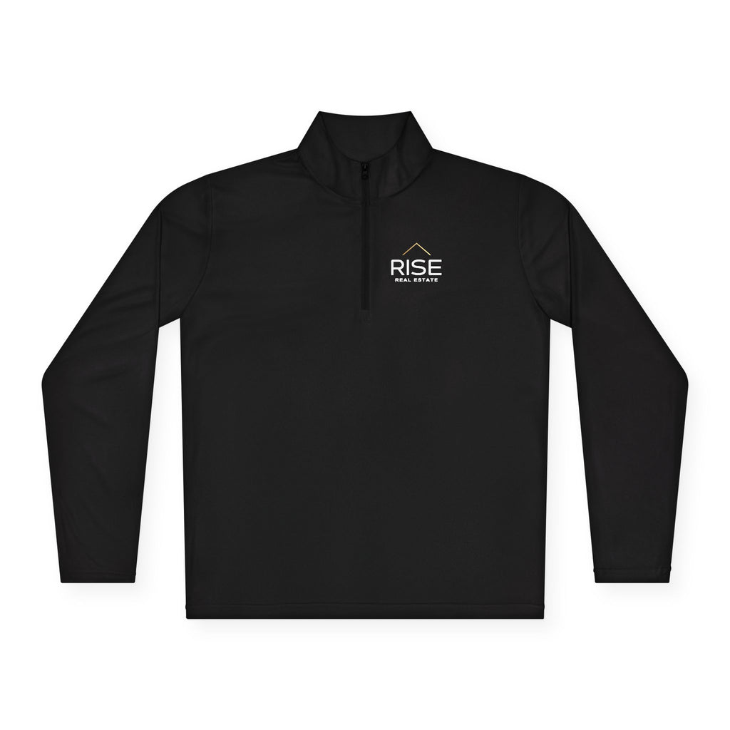 Unisex Quarter-Zip Pullover - Black