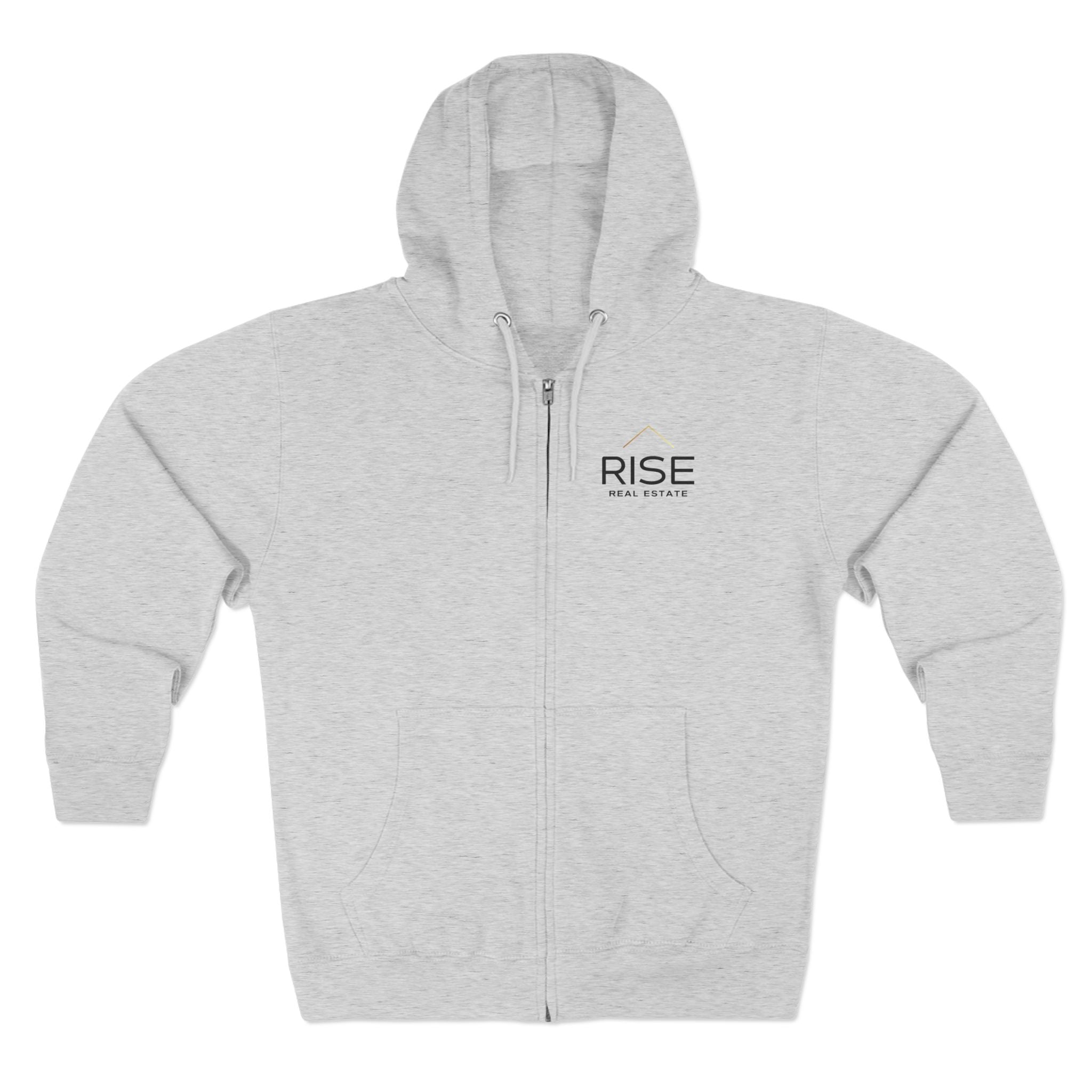 Unisex Zip Hoodie - Heather Grey