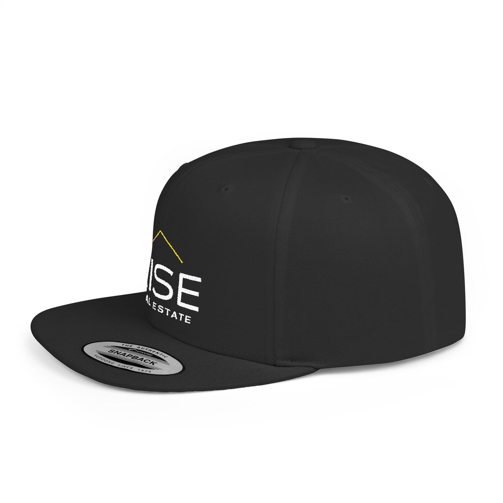 Flat Bill Snapback - Black