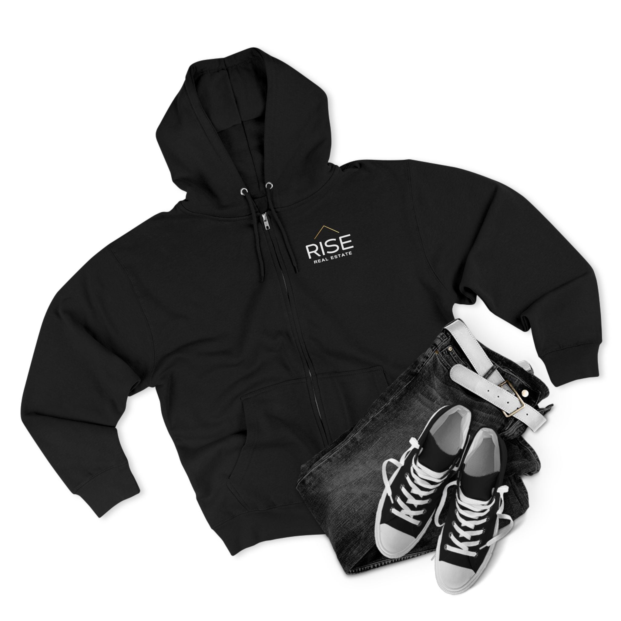 Unisex Zip Hoodie - Black