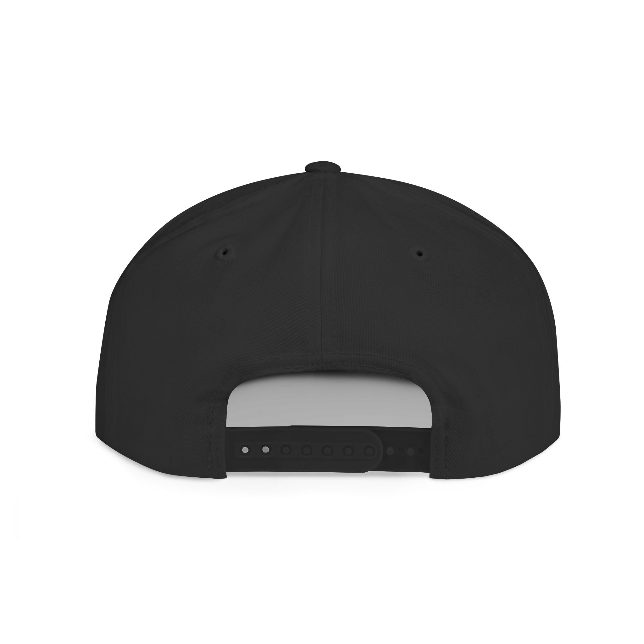 Flat Bill Snapback - Black