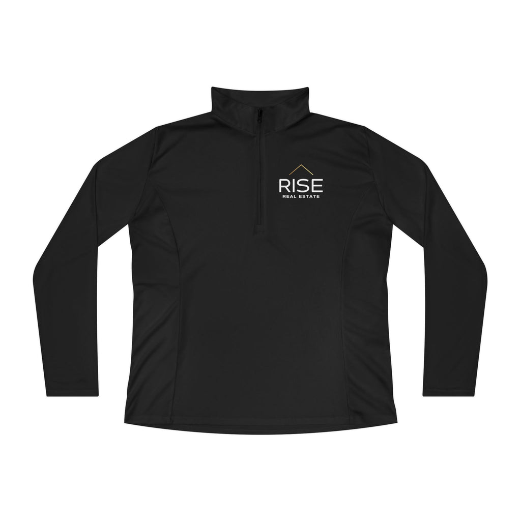 Ladies Quarter-Zip Pullover - Black