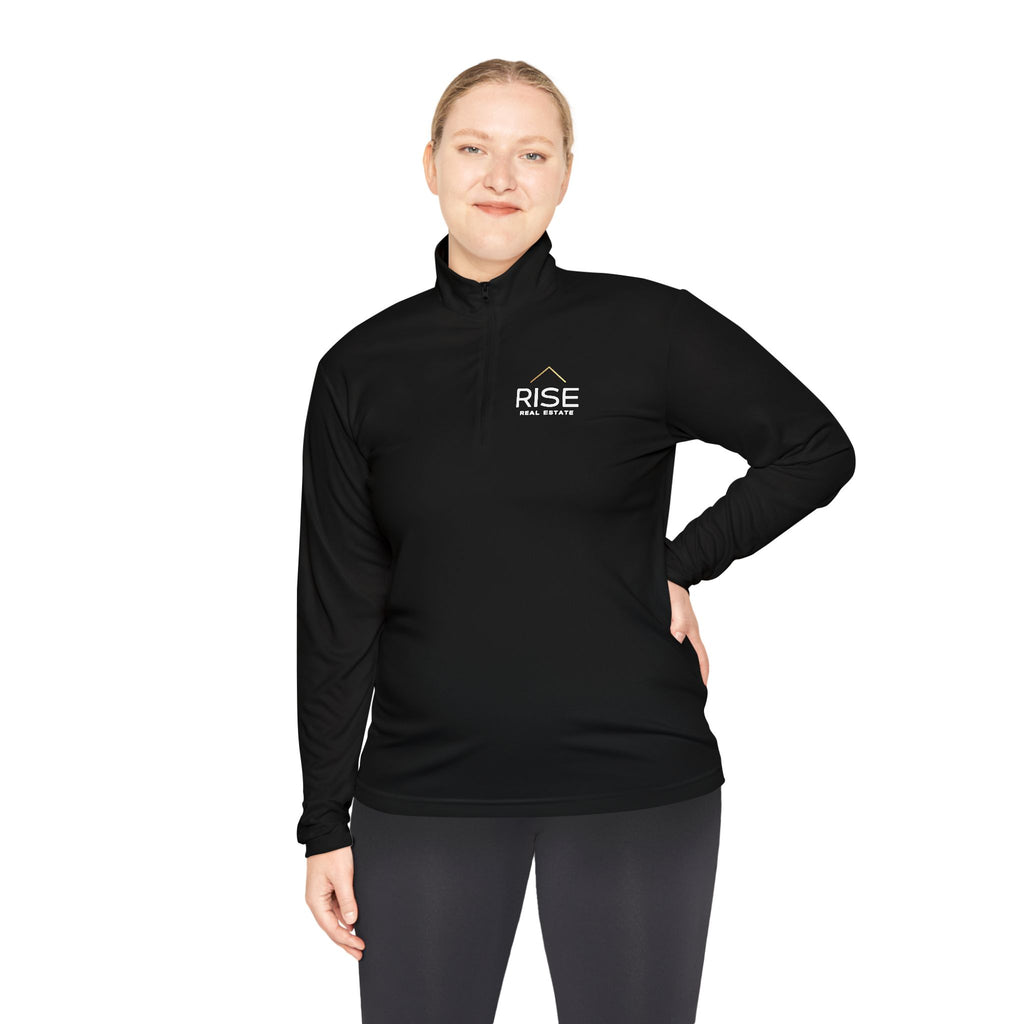 Unisex Quarter-Zip Pullover - Black