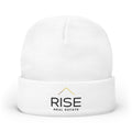 Knit Beanie (Embroidery) - White