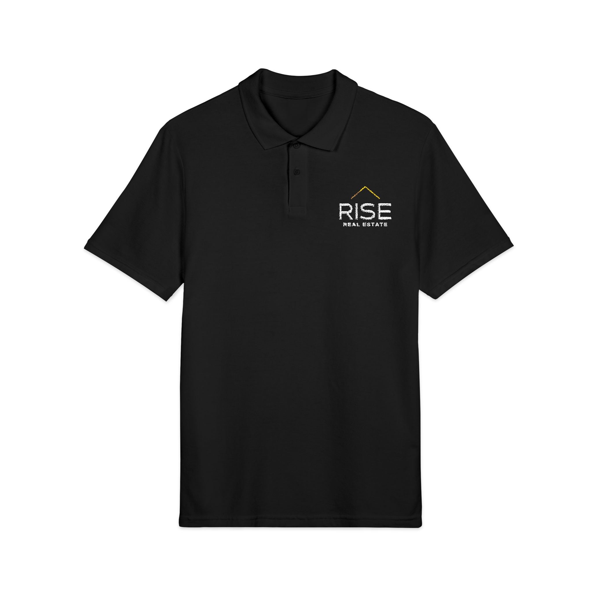 Unisex Pique Polo Shirt (Embroidery) - Black